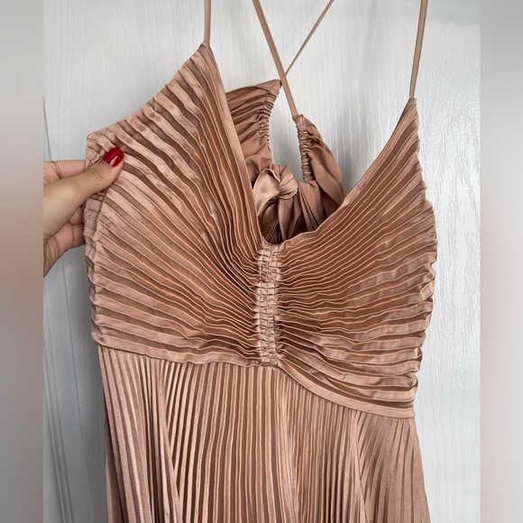 A.L.C Aries Satin Pleated Dress - Picture 4 of 7